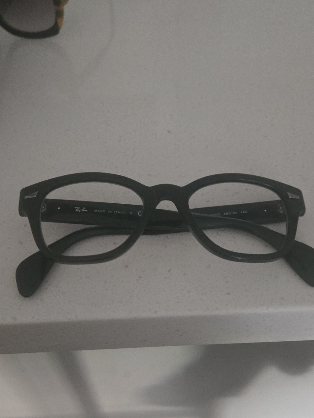 Ray-Ban Black Round Full-Rim Glasses